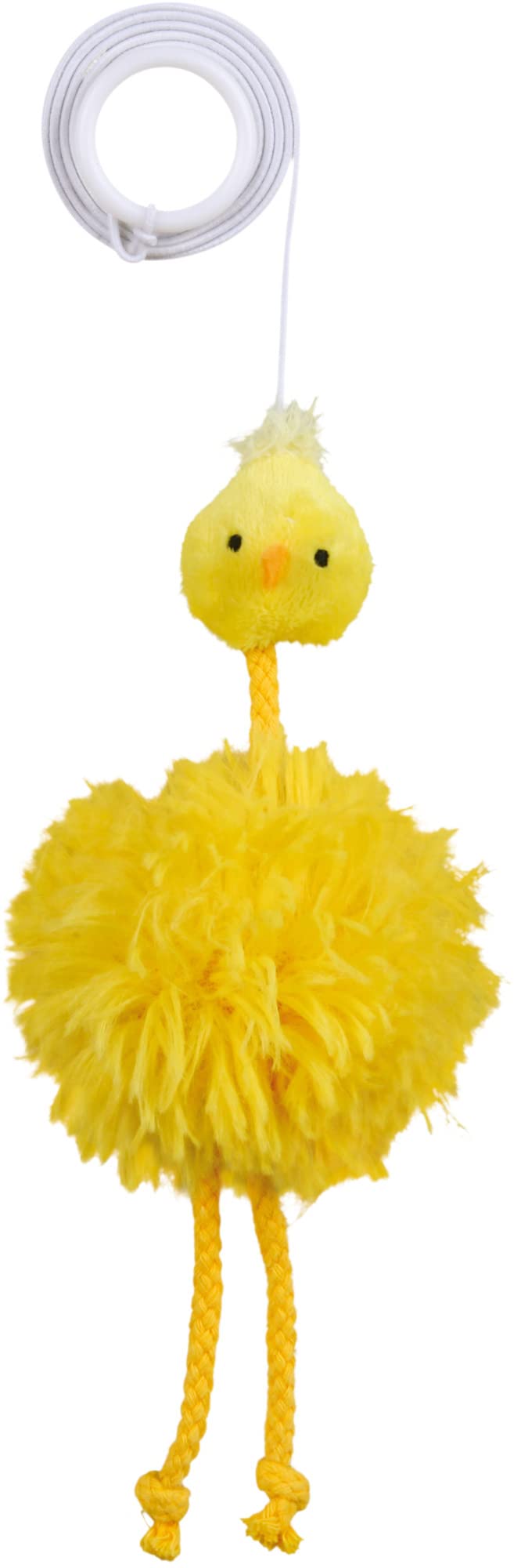 Trixie Catnip Plush Chicken On An Elastic Band - 20Cm