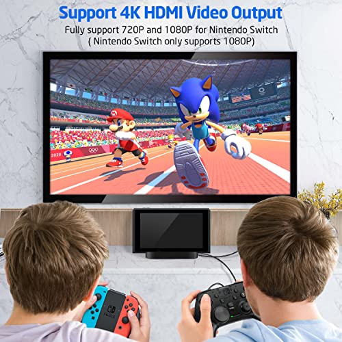 Gulikit Switch Tv Dock Station For Nintendo Switch Switch Dock 4K/1080P Hdmi Tv Adapter,Pd Protocol,Supported Phone/Tablet With Usb 3.0 Port Type-C Charging Stand With Air Outlet (Black) #TOP5