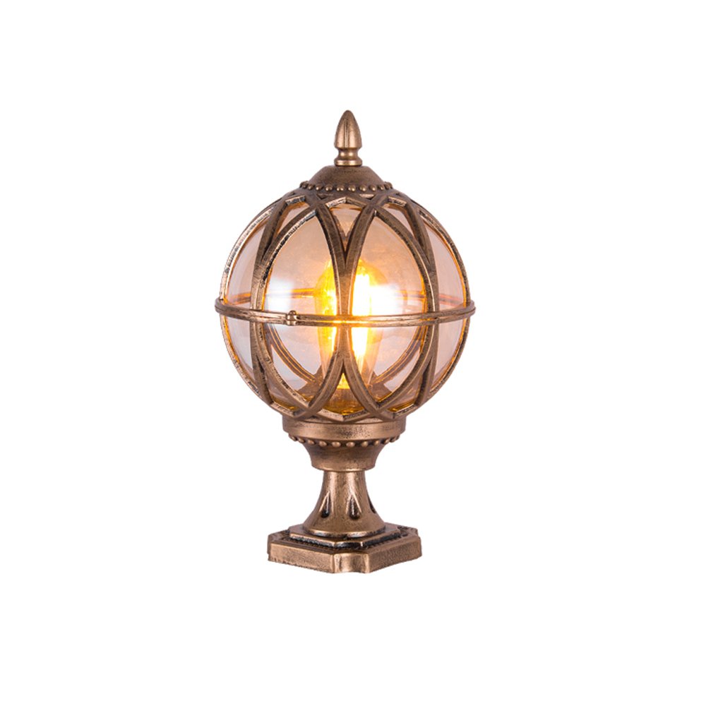 Buy Traditional Victorian Globe Column Light Lantern Classic Aluminium
