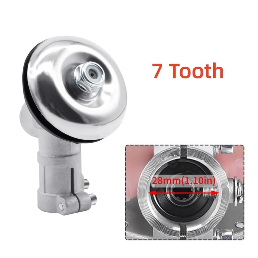 Compatible con Caja De Engranajes 26 Mm, 28 7 Y 9 Dientes, Cabezal Engranaje For Desbrozadora, Reemplazo Cortacésped, Piezas Herramienta Jardinería Parte(28mm 7t)
