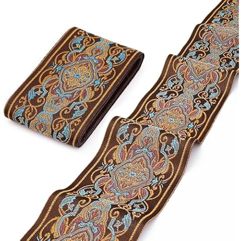 IDONGCAI Vintage Jacquard Lace Trim for Crafts Cover