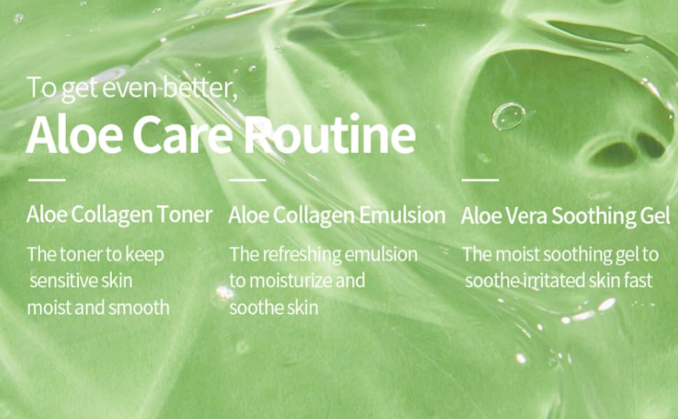 Deep Sea Water Aloe Vera Soothing Gel | Hydrating Gel with Jeju Aloe Extract, Deep Sea Water, Barley Leaf Extract | Moisturizes & Calms Skin for Face and Body - 265ml / 8.96fl.oz – Made in Korea - Image 4