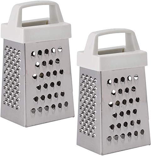 Stainless Steel Mini Cheese Grater 2 Pieces Perfect Stix Mini Garlic Grater Magnetic Holder Handheld Cheese Peel Cutter