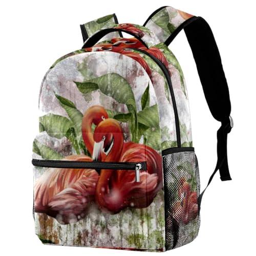 Sac à dos d'école flamant rose anti-fatigue pour transporter les livres des adolescents