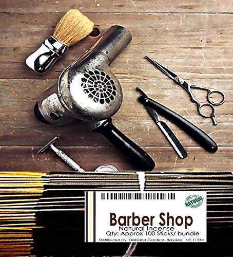 Oakland Gardens Premium Hand Dipped Incense Sticks, You Choose The Scent. 100 Sticks. (Barber Shop)