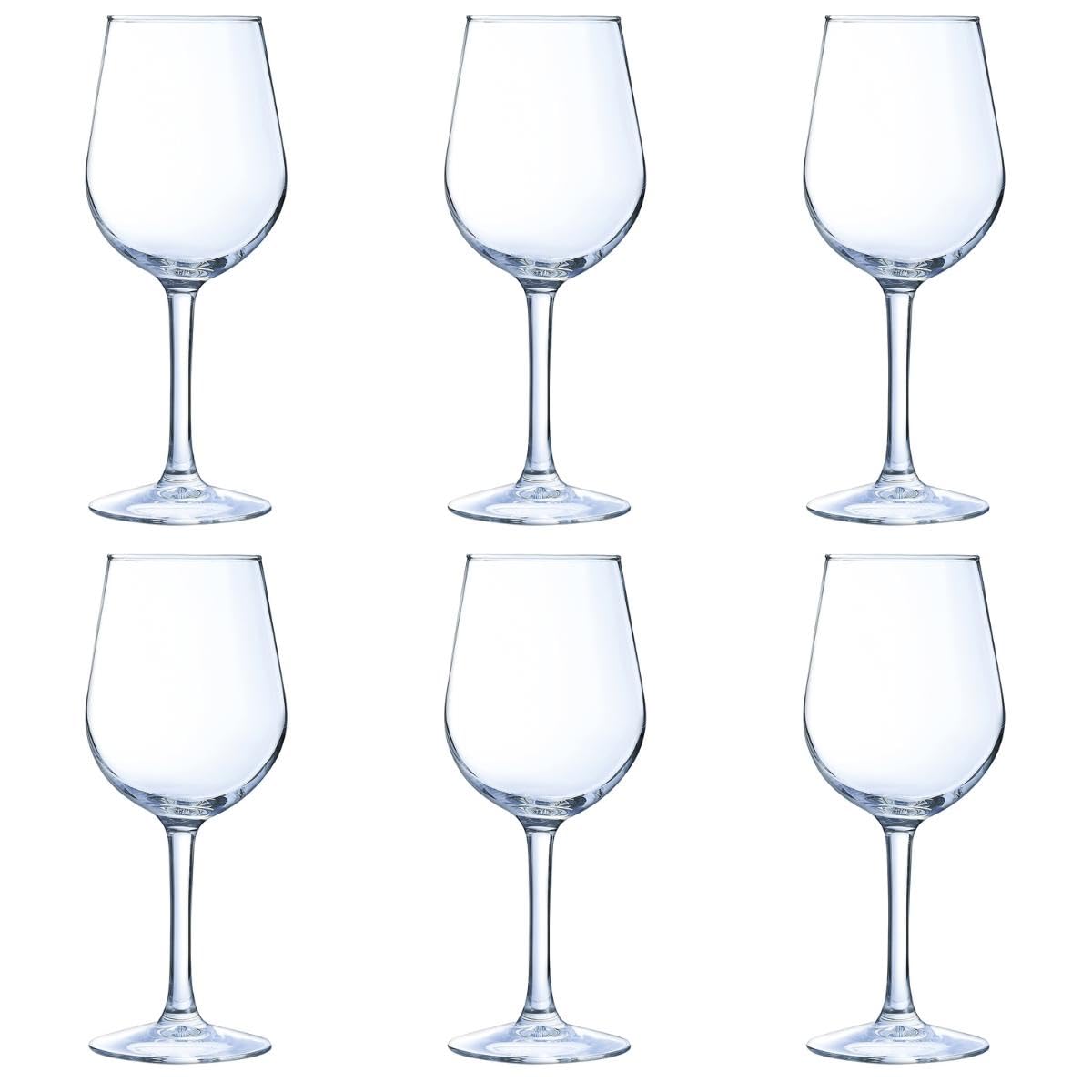 Arcoroc L8904 Arc Domaine Wine Glass, 470mL Capacity, Pack of 6