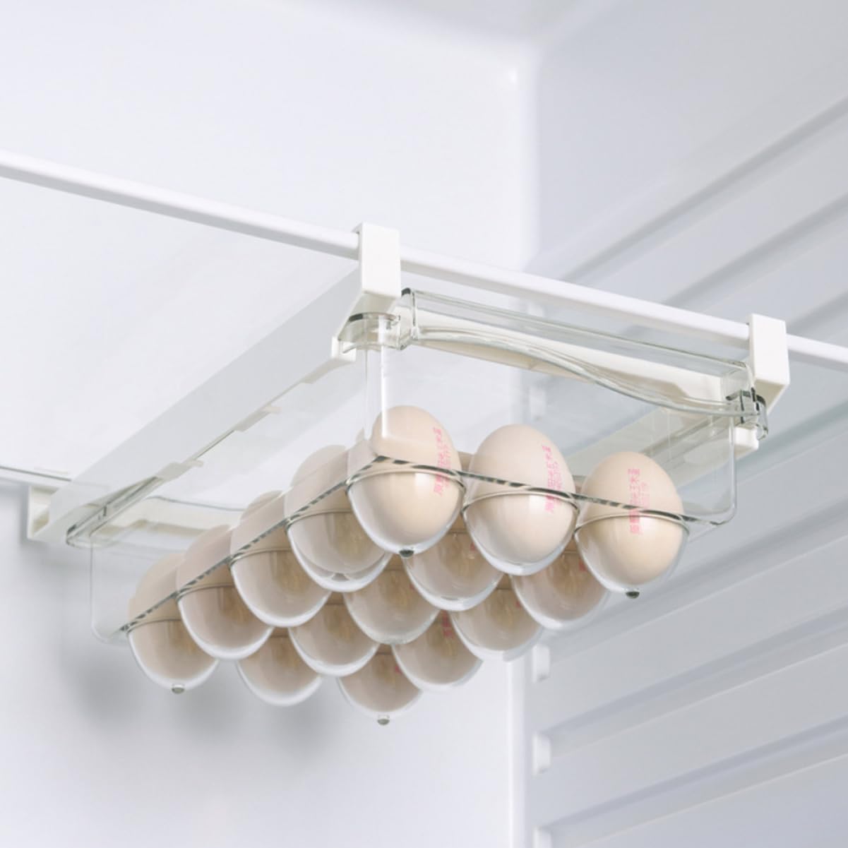 CHILDWEET Refrigerator Egg Storage Bin Large Capacity Egg Organizer Tray Storage Organizer for Chicken