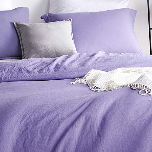Duvet Cover - Natural Loft Queen (Daybreak Purple)