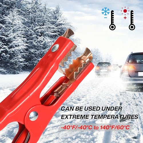 WORKKOOL 6 Gauge 16 Ft Jumper Cables