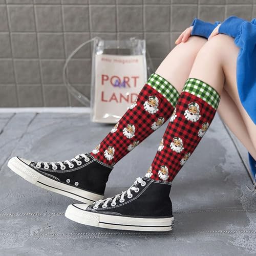 Image of Knee High Socks for Women Girls Fashion Women's Festival Stockings for Casual Running Work Travel