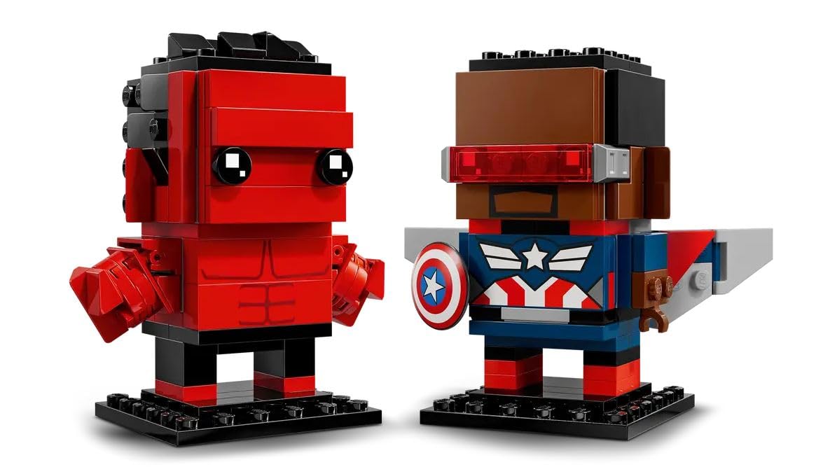LEGO Brickheadz 40668 Captain America e Hulk Rosso