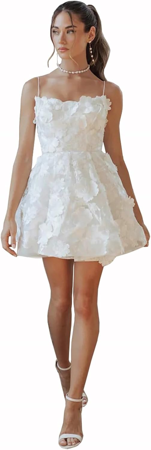 strapless open back dress A Line Short Sleeves Round Neck Grey Tulle Sequins Short Prom Dresses –  morievent main image 0