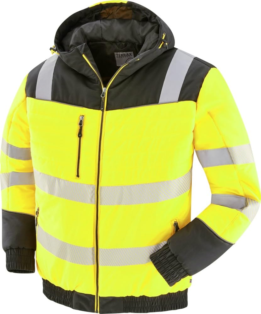 Terrax Chaqueta de protección acolchada, Ropa Laboral, amarillo/negro, XXXL