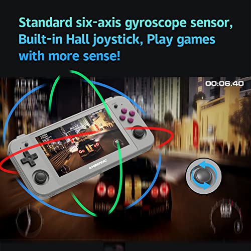RG505 Handheld Game Console Android 12,Unisoc Tiger T618 Built-in 128G Pre-Loaded 3172 Games,Gyroscope Sensor and 4.95 inch OLED Touch Screen - Image 7
