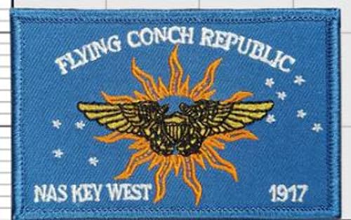 NAS Key West Conch Republic Flag Patch – with Hook