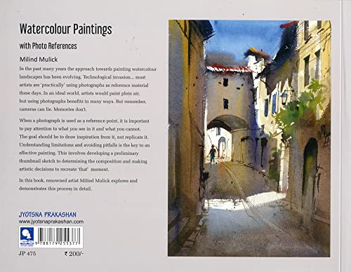 Image of Watercolour Paintings with Photo References [paperback] Milind Mulick [Jan 01, 2017]