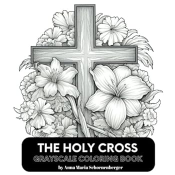 Paperback THE HOLY CROSS Grayscale Coloring Book
