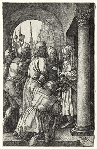 Albrecht Dürer Art Tableau Christ devant Pilate Impression d'Art Décoration Murale 60x90