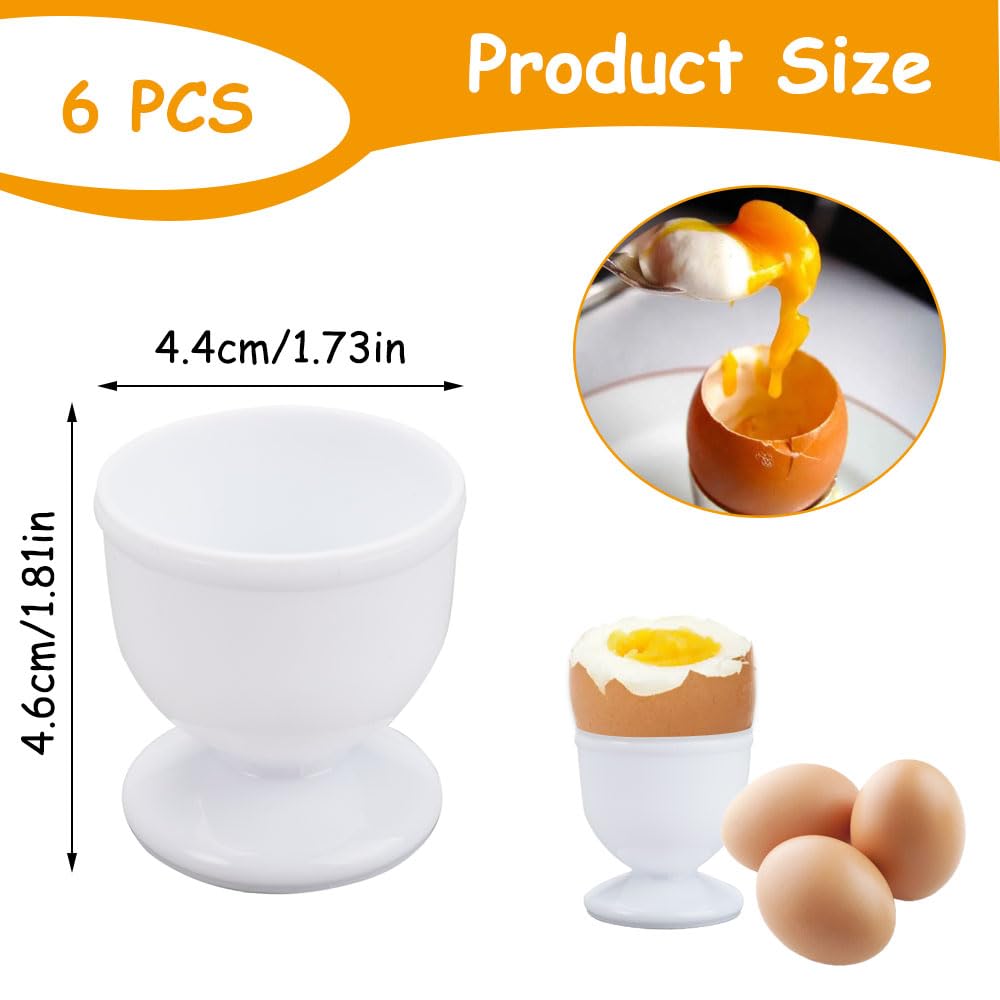 Porte Oeuf Coquetiers Inox 2 Pièces - Support œufs Durable 8x4,5cm Coquetier Enfant