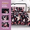 SDIII Pink Butterfly Comforter Set Queen 3 Pieces, Soft Microfiber Lightweight Pink Butterfly Bedding Set Queen for Girls Kids and Teens All Season #1