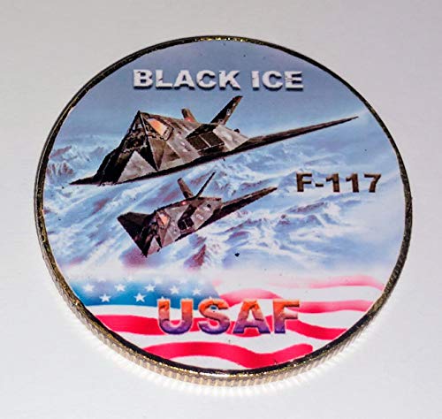 Air Force Black Ice F-117 Nighthawk Challenge Art Coin