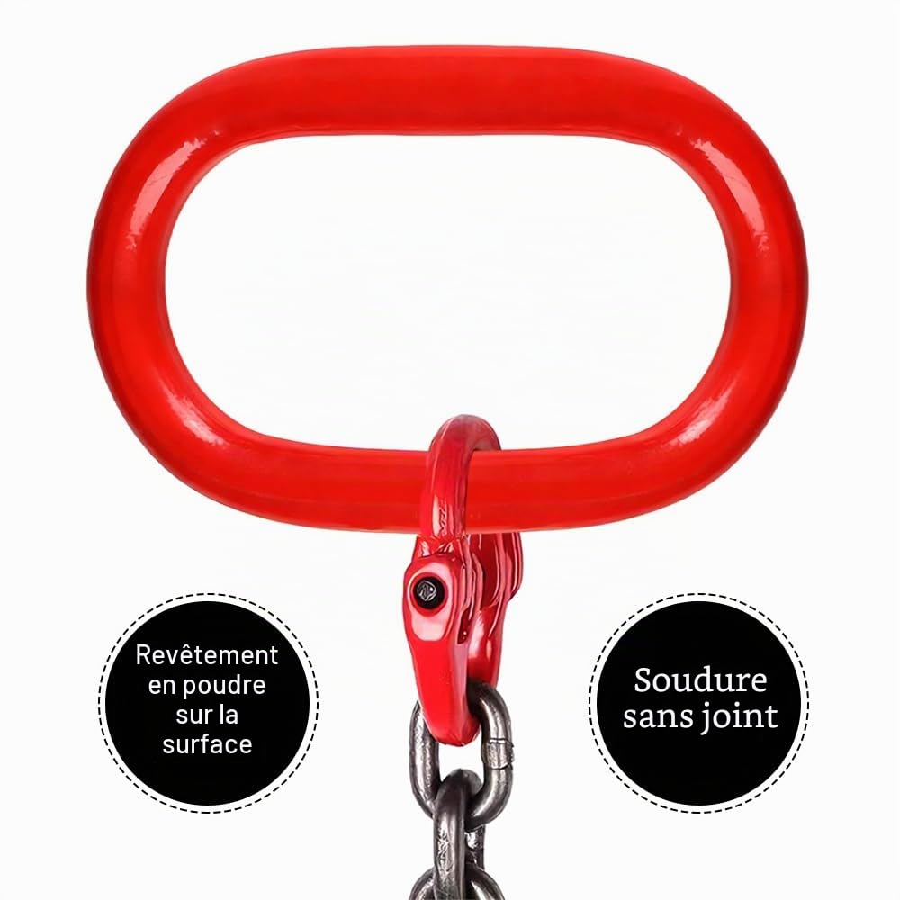 Anneau de puissance 8T épaissi,Appareil de levage pour le levage de marchandises dans l'atelier