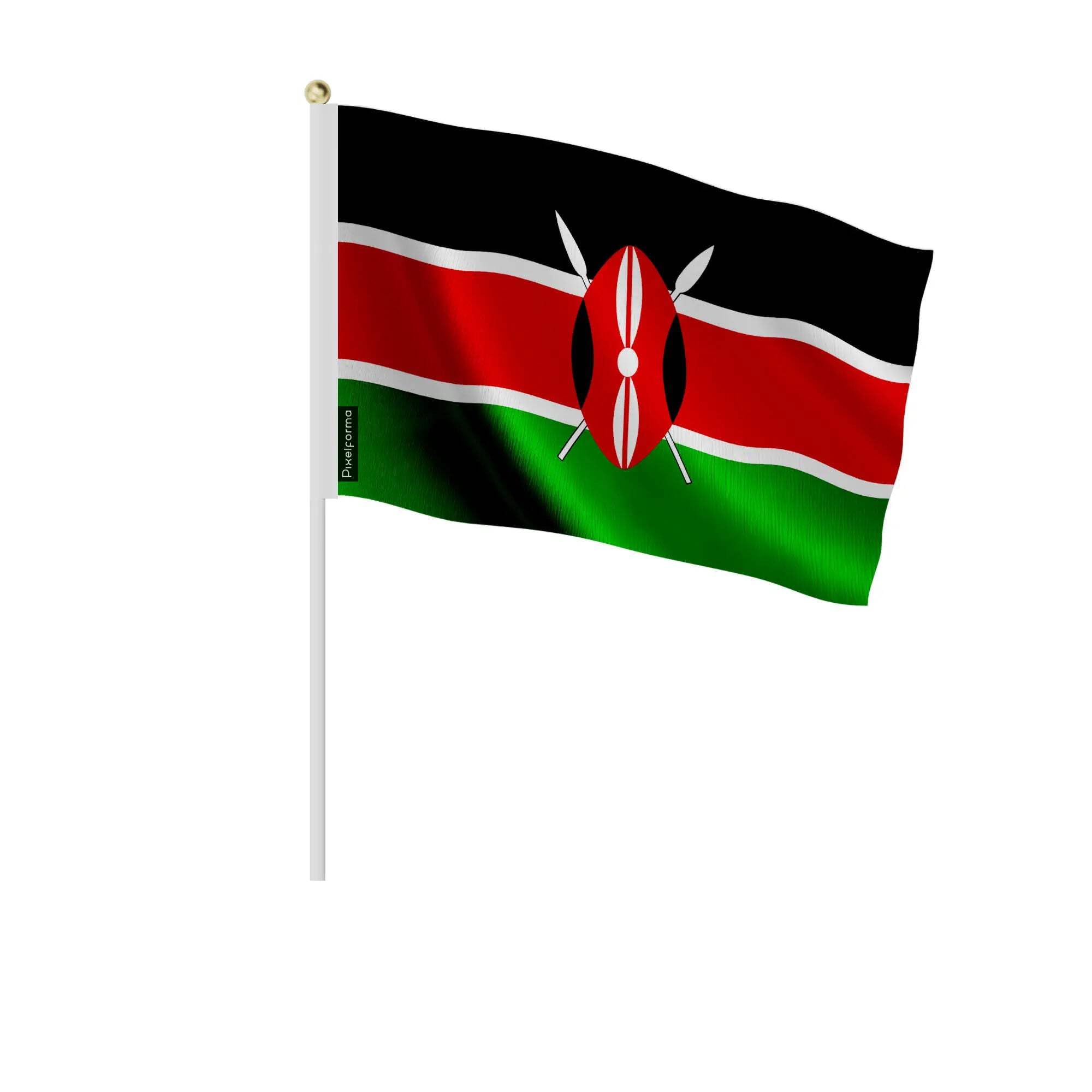 Petit drapeau Kenya 14x21cm lot de 100 pièces décoration événement