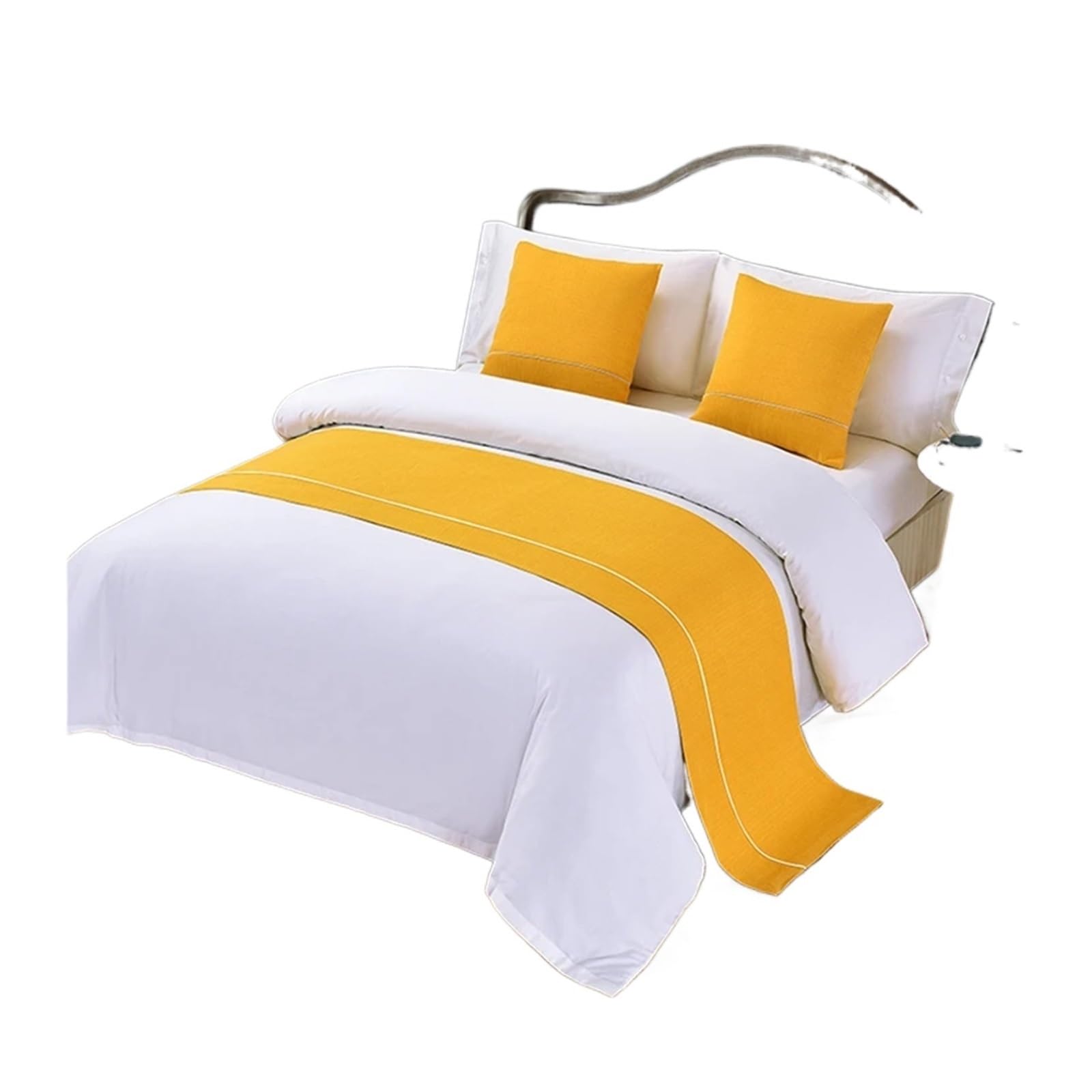 SHENJMAI Bed Runner Bed Table Runner Flag Hotel Cupboard Bedding Decor for Home Parlor Wedding Room(V,50x240cm)