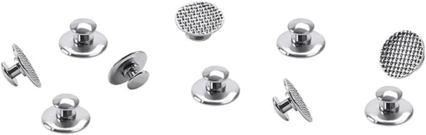 LA MIERE 10Pcs Dental Orthodontic Lingual Button Bondable Stainless Steel Round Base (Bondable Buttons Round)