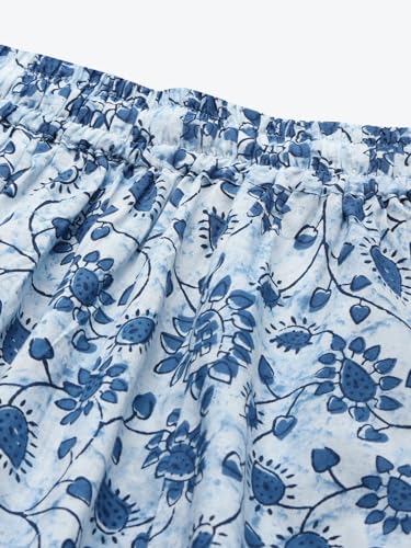 Image of TAG-7 Women Printed Flared Palazzos