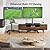 PERLESMITH Mobile TV Stand & Swivel Universal TV Stand PSTVMC06&PSTVS02