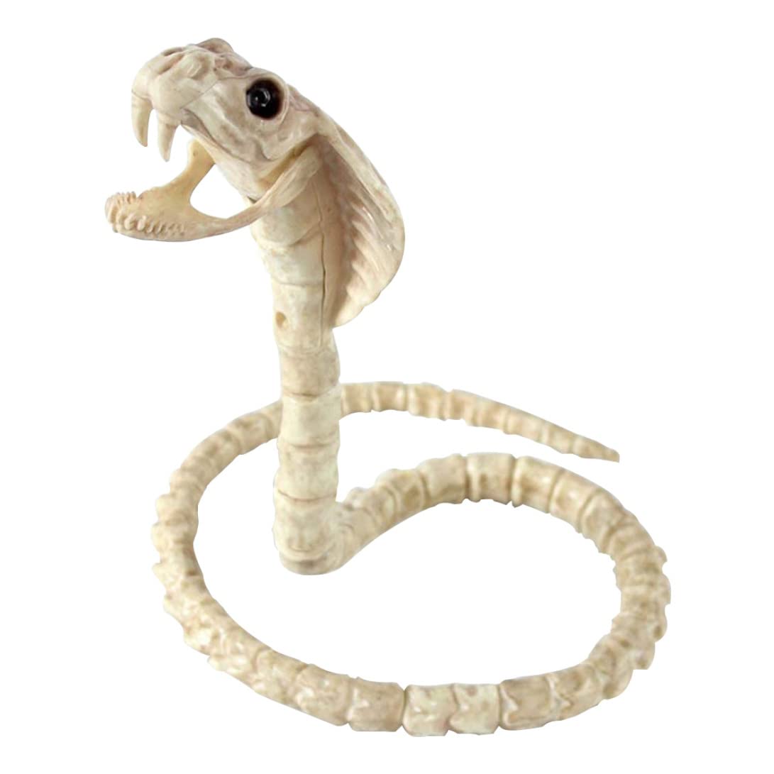 Pesoncarl Halloween Decorations, Halloween Animal Bones Ornaments Cobra Snake Skeleton Accessories Decoration