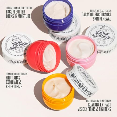 Image of Sol de Janeiro Body Boldly Body Cream Discovery Set - Amazon Exclusive | Trial Size Beauty Minis, 4 Piece Gift Set - 25mL each