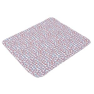 2 Kleuren Urine Pad, Wasbaar Herbruikbare Urine Volwassen Mat, Volwassen Incontinent Anti Slip Nursing Pad 80 * 90 cm Rood Blauw