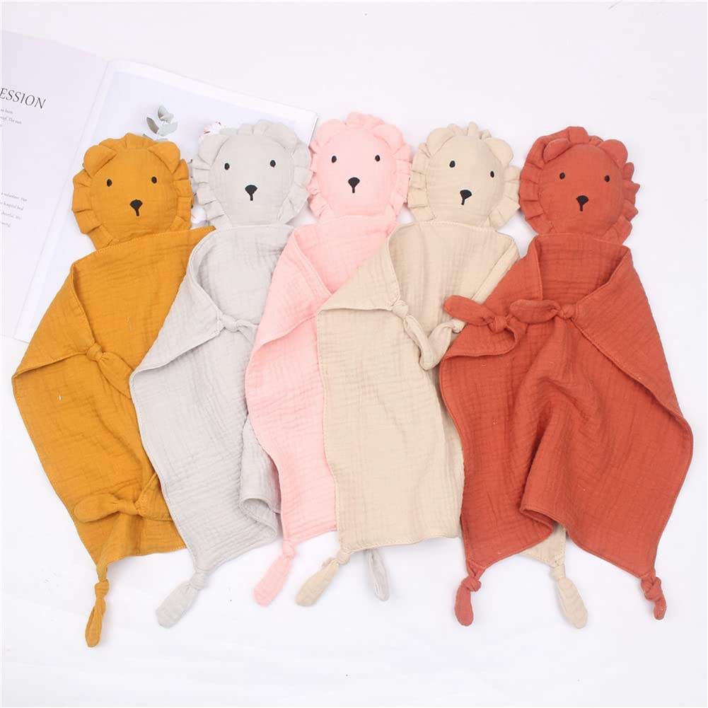 Peluche doudou panda lion éléphant mousseline jouet bébé cadeau naissance