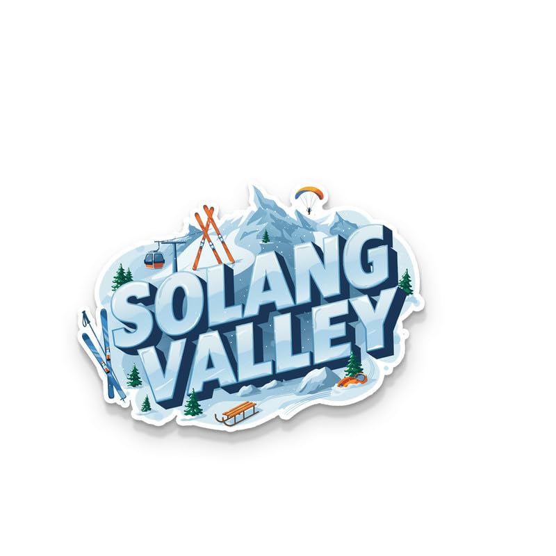 Image of Solang Vally Fridge Magnets, Glossy Finish, Stylish Magnet for Fridge, Wardrobe & Metal Surfaces