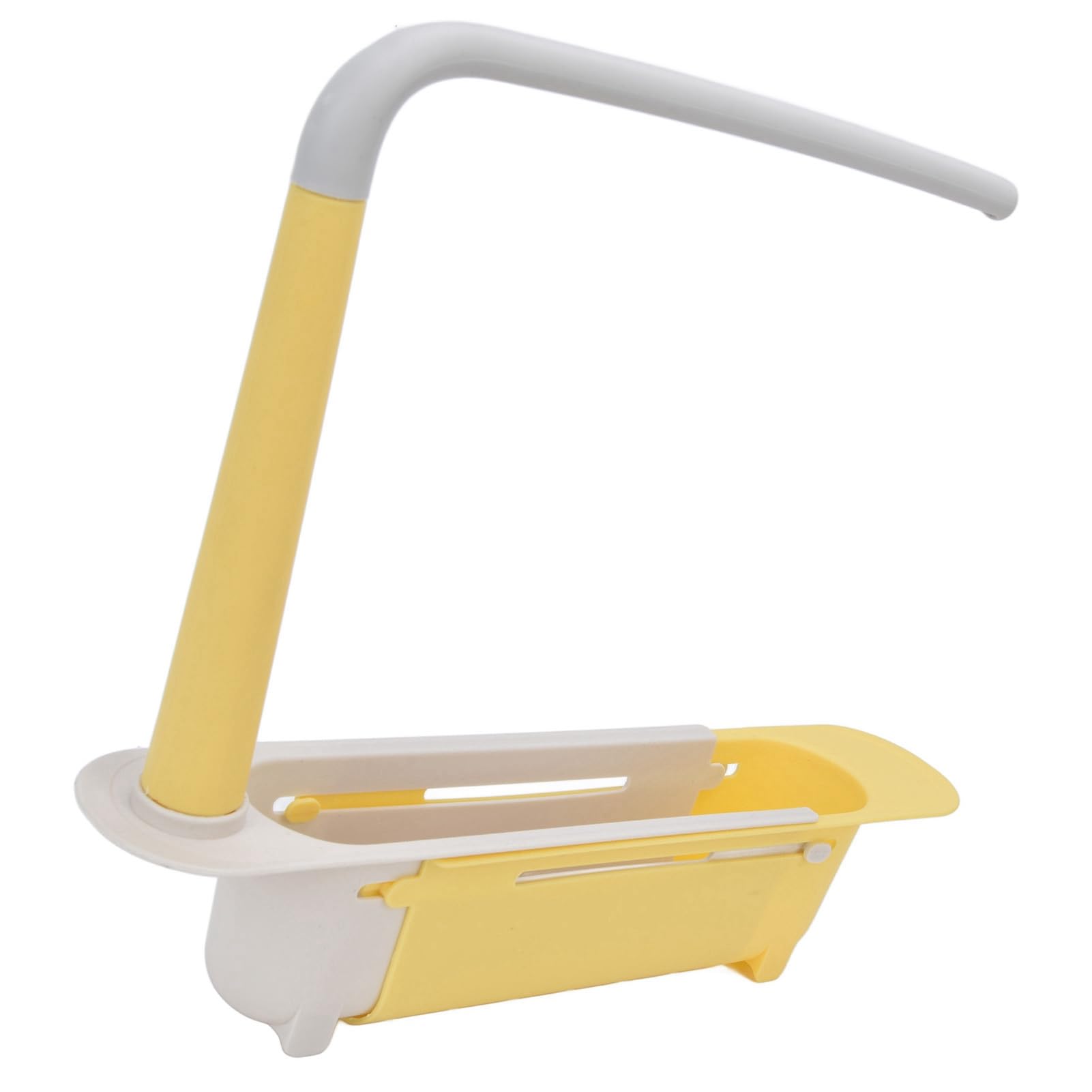 Scaffale Telescopico per Lavello Regolabile Organizzatore per Lavello di Grande capacità per Lavello da (Giallo)