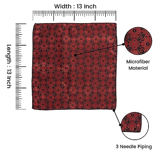 Image of The Tie Hub Microfiber Pocket Square For Men | Pocket Square for Men for Suits & Blazers