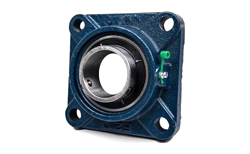 Jeremywell Ucf205-16 Pillow Block Bearing 1 Inch Bore, Square, 4-Bolt Flange Mounted, Solid Base, Self-Alignment (2 Pcs) #TOP4