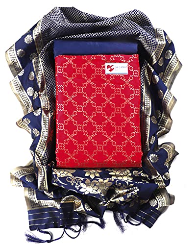 Sun Fashion And Lifestyle woven dress material for women (Jacquard 1; Free Size)