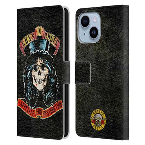 Guns N' Roses Slash étui portefeuille iPhone 14 Plus pour éviter les rayures
