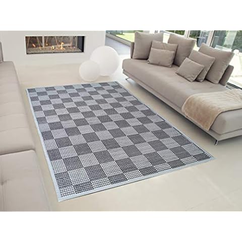 TEJIDOS EL MUNDO Alfombra SALÓN Bambu Cuadros Alfombra Antideslizante Cover