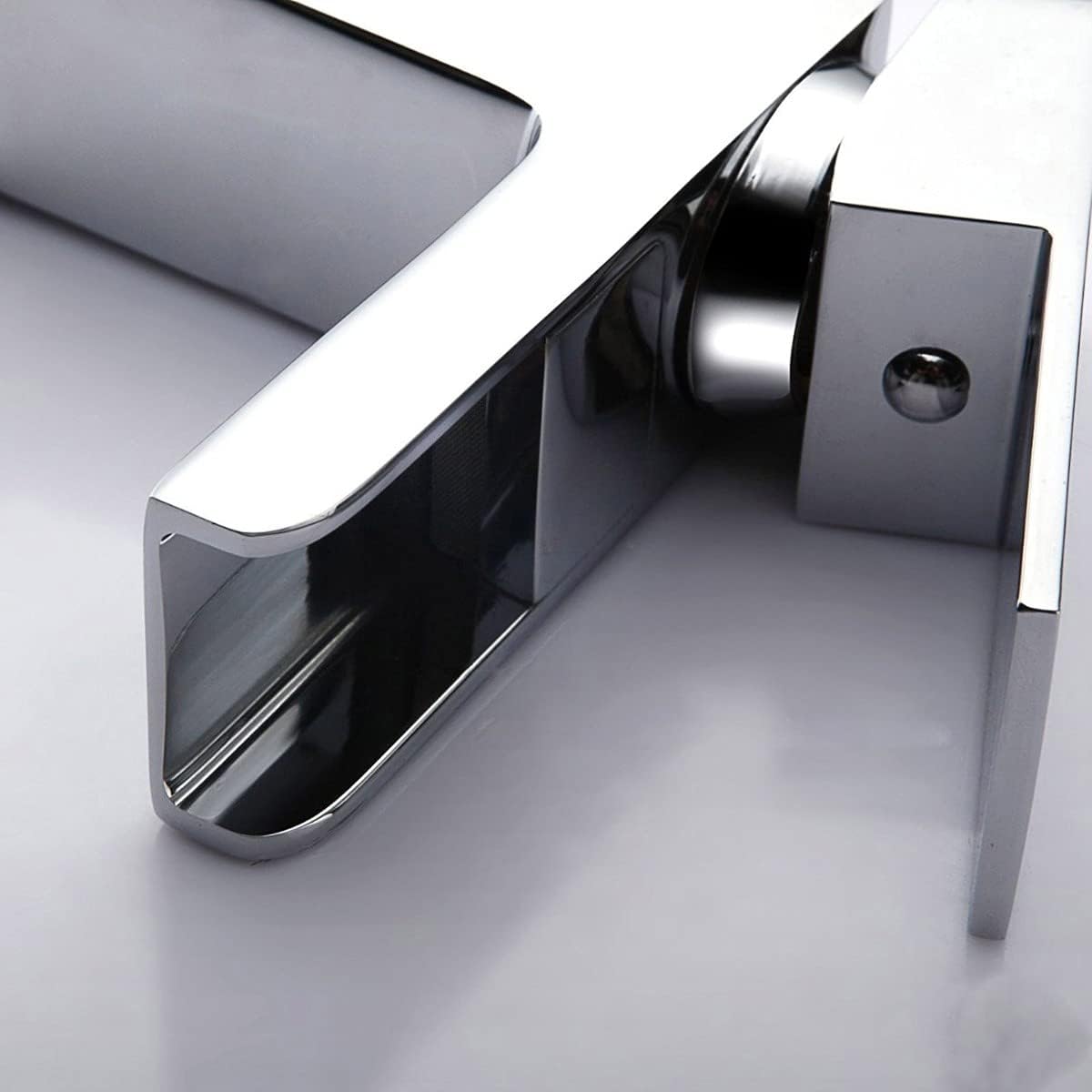 Ozone Waterfall Basin Mono Sink Mixer Tap Chrome Brass Deck Mounted - Image 3