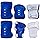 WINOMO 6pcs Knee Pads Elbow Pads Wrist Guards Gear Set Cycling Skating Sports Guard Pads for Kids Adult Yellow