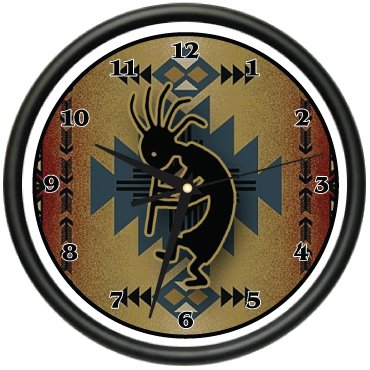 SignMission Kokopelli Wall Clock Native American Idol Fertility Flute Player Music Gag Gift, Beagle, 1kokopelli
