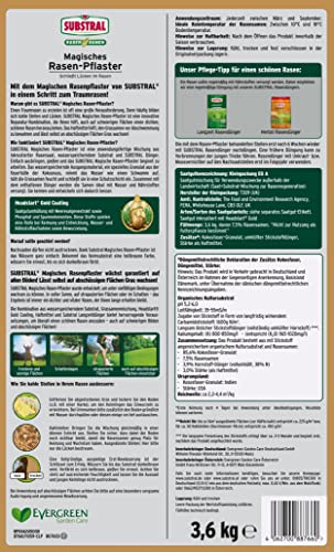 Substral Magisches Rasen-Pflaster, 3,6 kg - 4in1 Rasenreparatur Rasensamen + Premium Keimsubstrat + Dünger und Haftmittel, blau