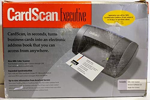 Corex CardScan Executive 600c Color Business Card Scanner