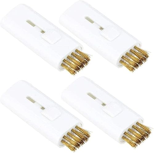 Miniatura 7 de Paquete de 4 cepillos de limpieza retráctiles de bolsillo para palos de golf  Cepillo de alambre para club de ranura de doble cara, ideal para