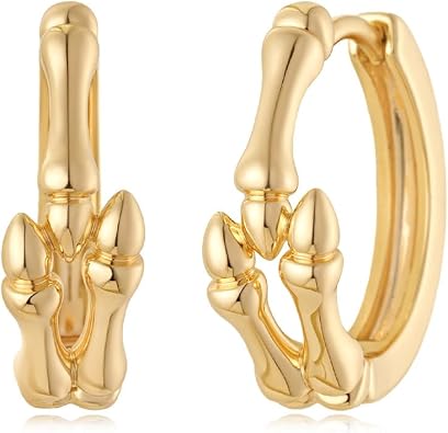 MYEARS Women Gold Huggie Hoop Earrings Cubic Zirconia 14K Gold Plated Small Simple Hypoallergenic Everyday Jewelry