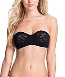 Wacoal Women's Halo Strapless Bra, Black, 36DD